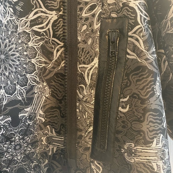 Helmet Lang Printed Moto Jacket - Picture 4 of 4